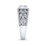Vintage Lab Grown Diamond Cluster Ring