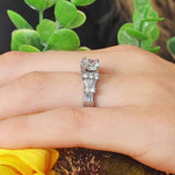 Baguette And Round Diamond Ring