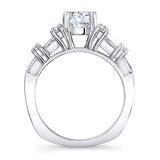 Baguette And Round Diamond Ring