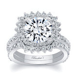 3 Carat Moissanite Engagement Ring Set