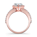 Pear Shaped Moissanite Ring