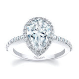 Pear Shaped Moissanite Ring
