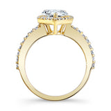Pear Shaped Moissanite Ring