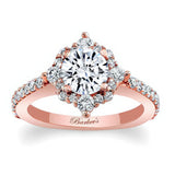 Classic Halo Diamond Engagement Ring