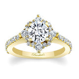 Classic Halo Diamond Engagement Ring