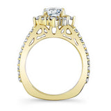 Classic Halo Diamond Engagement Ring
