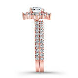 Classic Halo Moissanite Bridal Set