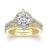 Classic Halo Moissanite Bridal Set