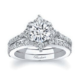 Classic Halo Moissanite Bridal Set