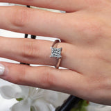 1.25 Carat Princess Cut Solitaire Ring