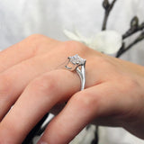 1.25 Carat Princess Cut Solitaire Ring