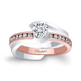 Half Carat Moissanite Solitaire Wedding Set