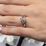 Solitaire Channel Set Moissanite Ring