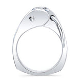 Solitaire Channel Set Moissanite Ring