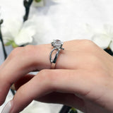 Solitaire Channel Set Moissanite Ring