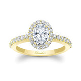 Oval Halo Engagement Ring