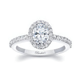 Oval Halo Engagement Ring