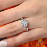 1 Carat Diamond Halo Ring