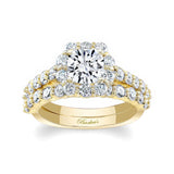 1 Carat Diamond Halo Ring Set