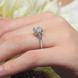 Princess Cut Halo Ring