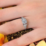 Marquise And Round Diamond Ring