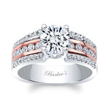 Round Moissanite Channel Set Engagement Ring