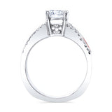 Round Moissanite Channel Set Engagement Ring