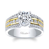Round Moissanite Channel Set Engagement Ring