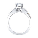 Round Moissanite Channel Set Engagement Ring