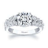 2 Carat Round Moissanite Engagement Ring