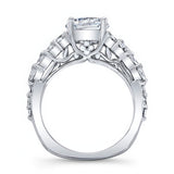 2 Carat Round Moissanite Engagement Ring