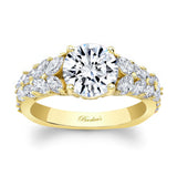 2 Carat Round Moissanite Engagement Ring