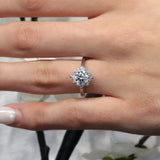 Round Halo Engagement Ring
