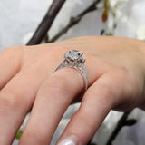 Round Halo Engagement Ring