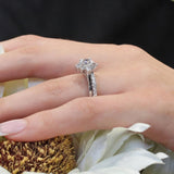 Round Halo Bridal Set
