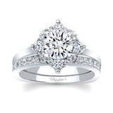 Round Halo Bridal Set