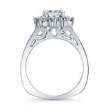 Round Halo Bridal Set