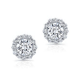 1 Carat Diamond Halo Studs