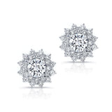 1.00ct. Double Halo Lab Diamond Studs