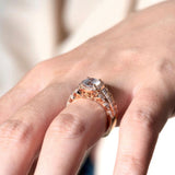 Moissanite Baguette Ring