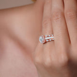 Moissanite Baguette Ring