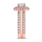 Starburst Moissanite Bridal Set With Two Bands