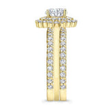 Starburst Moissanite Bridal Set With Two Bands