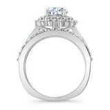 Starburst Moissanite Bridal Set With Two Bands