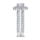 Starburst Moissanite Bridal Set With Two Bands