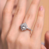 Marquise Halo Engagement Ring