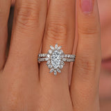 Marquise Diamond Wedding Set