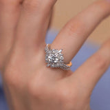 Marquise Halo Wedding Set