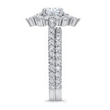 Marquise Halo Wedding Set