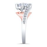 Split Shank Cathedral Engagement Ring